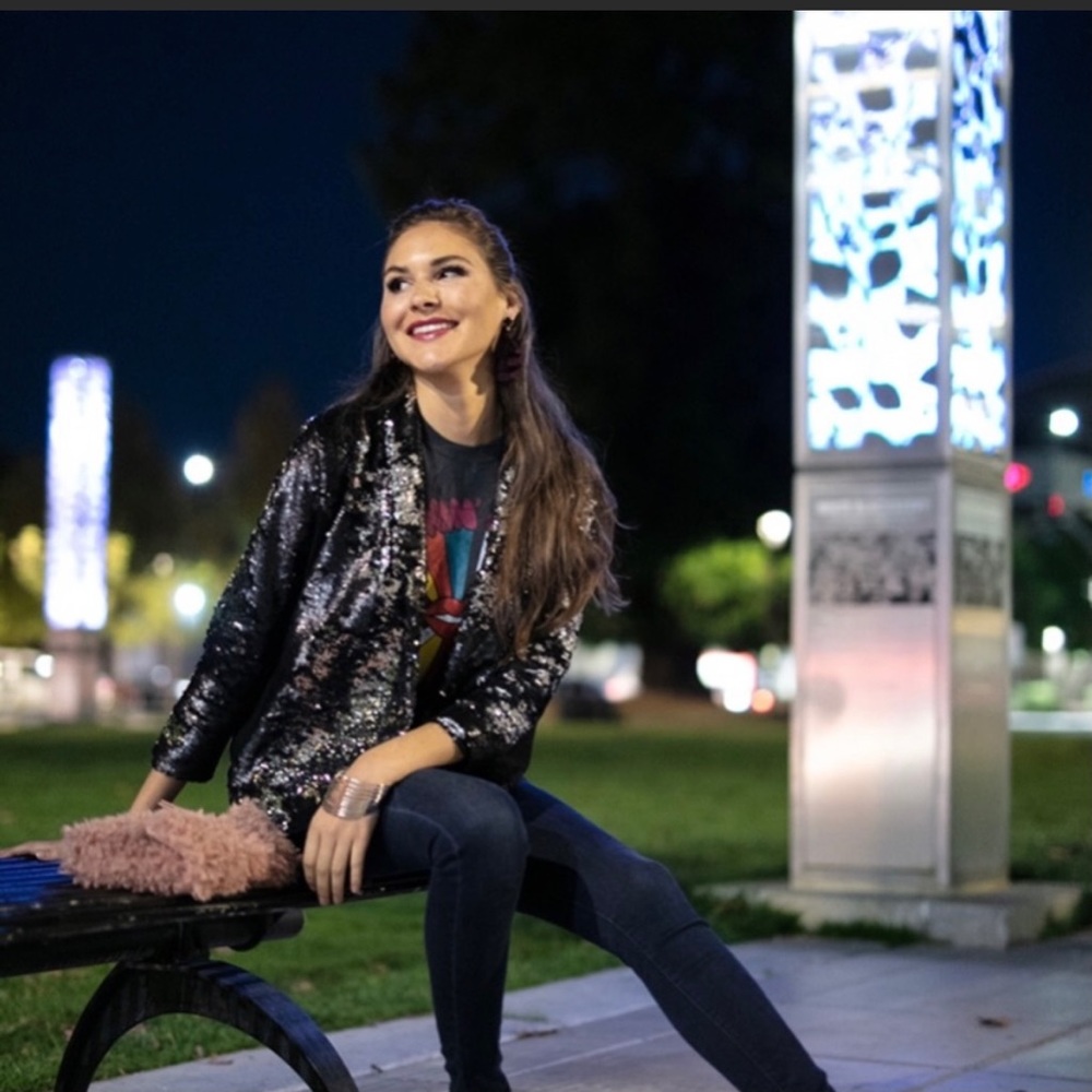 Evy’s Tree size Large Abbey Black Sequin Jacket